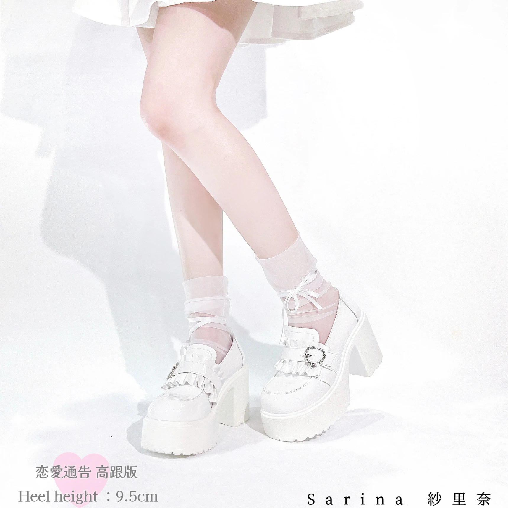 الأصلي ثقافة فرعية الألغام أبيض وأسود عالية الكعب الفتيات JK الحلو كول موضة أحذية من الجلد لوليتا كوس أحذية منصة النساء