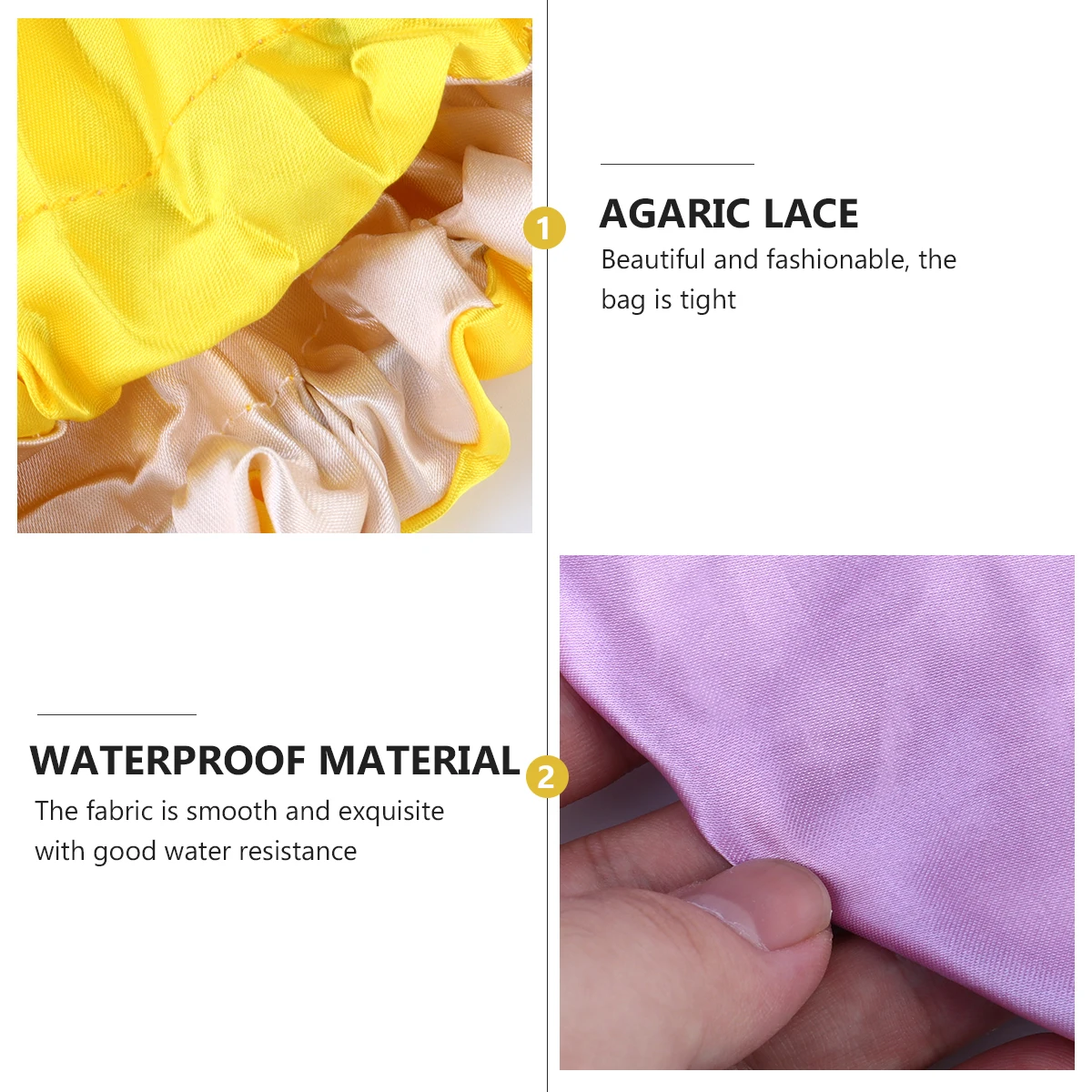

3 Pcs Hats Stretch Kids Sleeping Adjustable Hair Caps Breathable Satin Baby