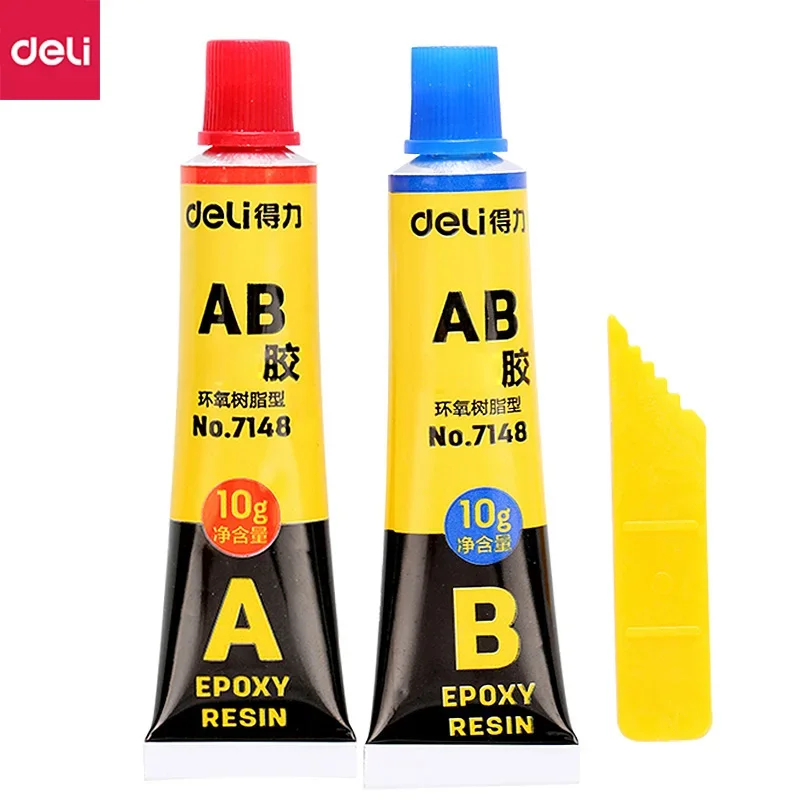 Pegamento AB de resina epoxi de 10g, pegamento de molde de Metal de plástico fuerte transparente A + B 20g, pegamento Universal de alta viscosidad
