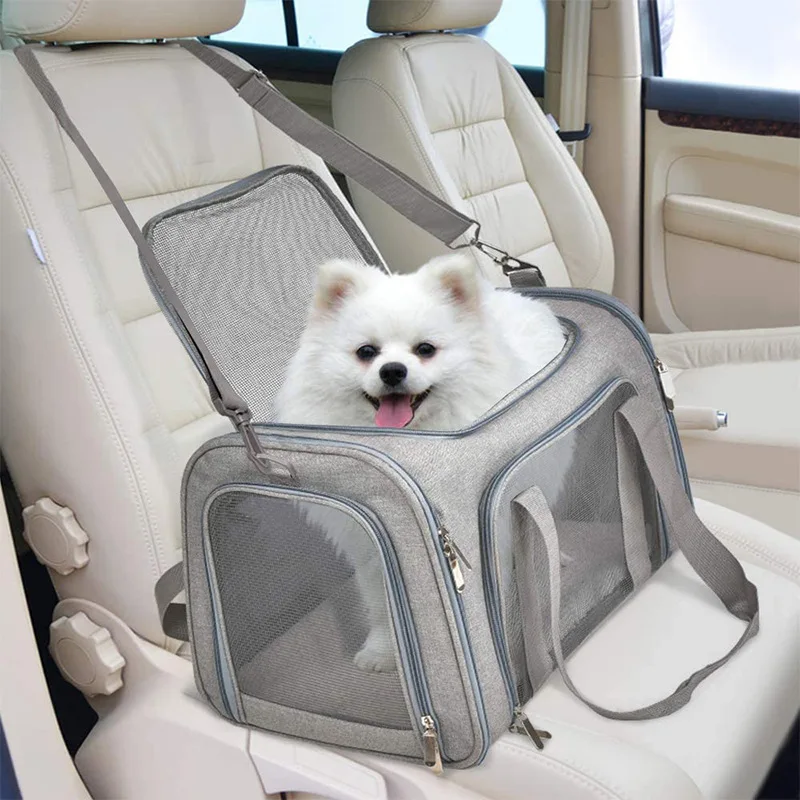 

Pet Dog Carrier Bag Soft Side Backpack Cat Pet Carriers Dog Travel Bags for Small Dogs Cats Outgoing Handlebag