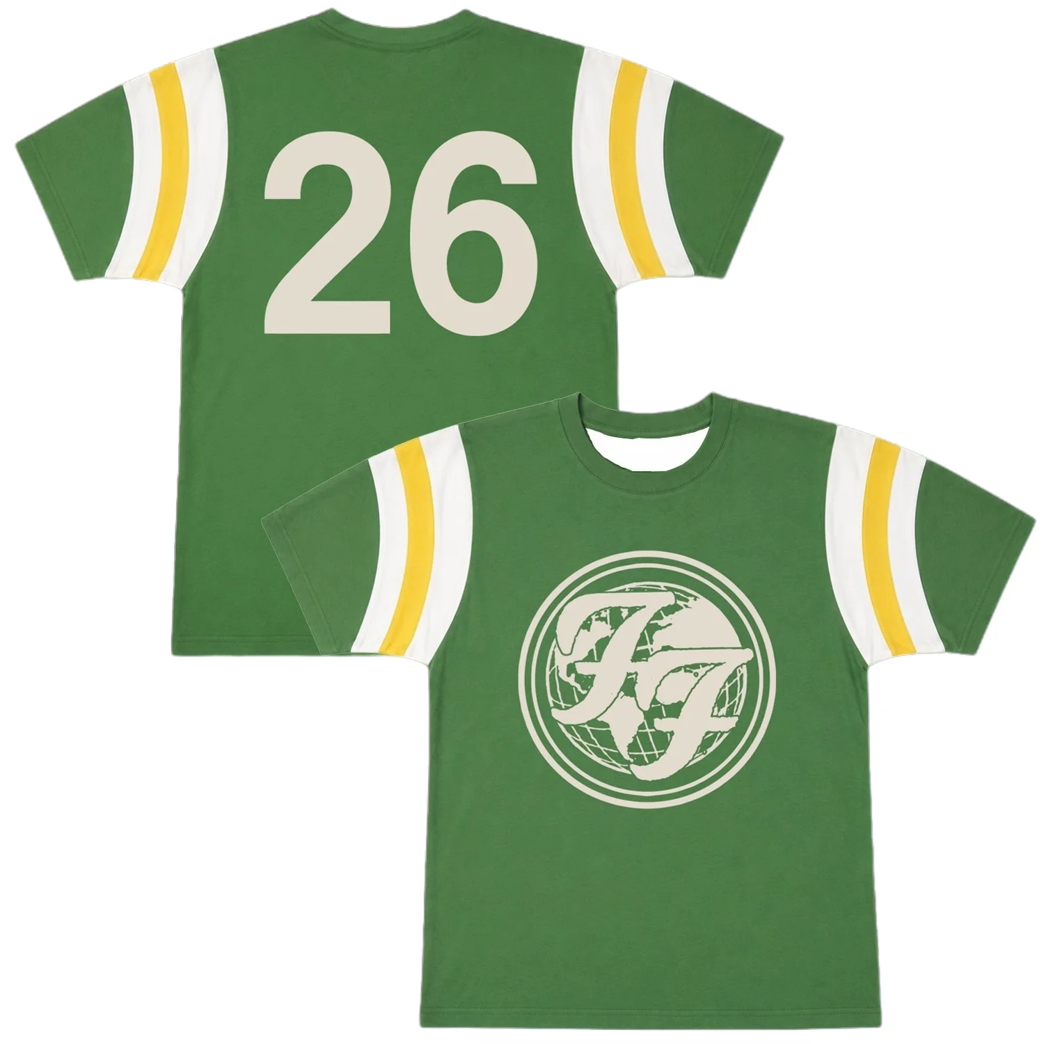 Foo Fighters Take Cover Tour 2026 FF Circle Jersey for Men Women Quick Dry Breathable Y2k Fan Sports Casual Family Kids Tees