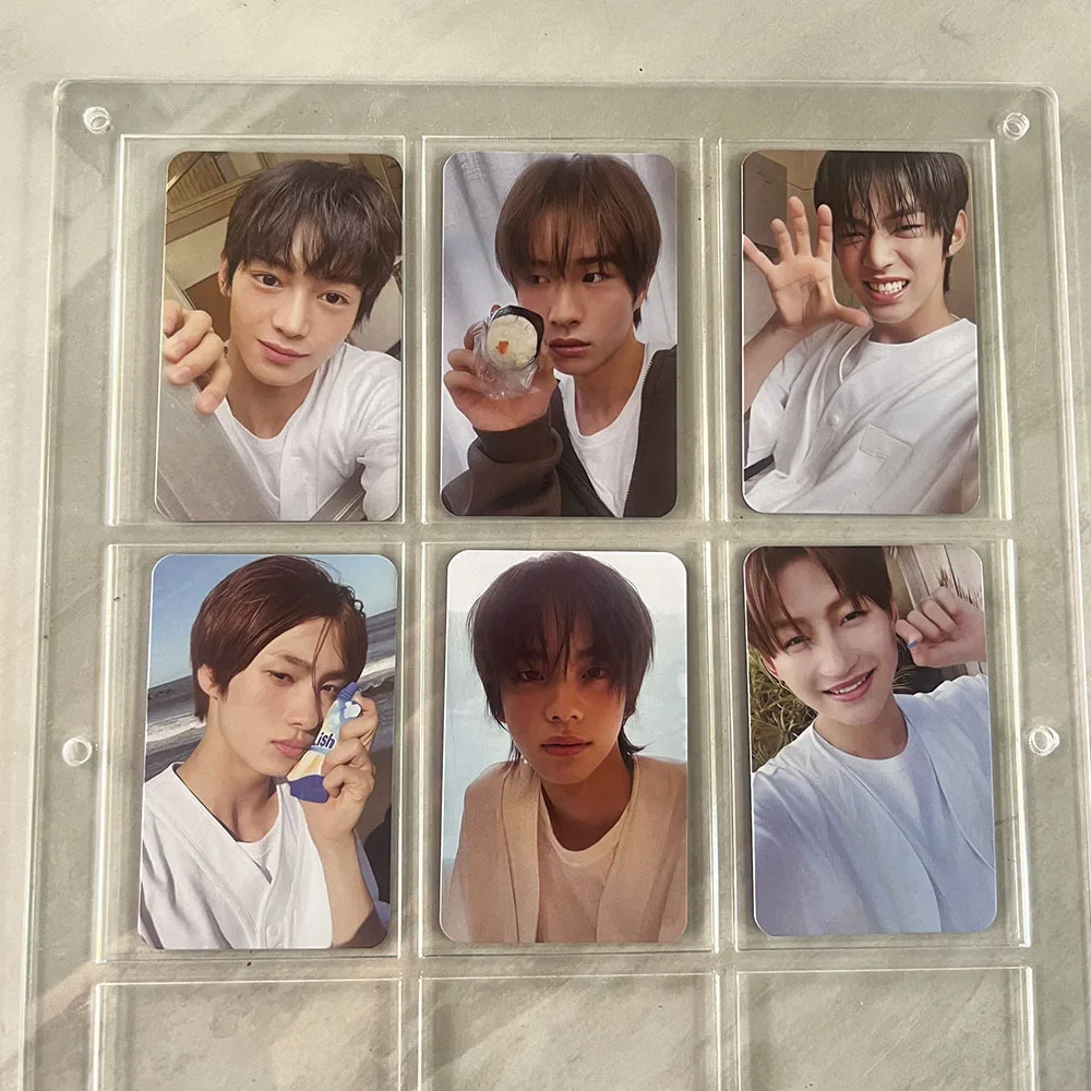 Kpop TWS Album SPARKLING BLUE Photocard 6pcs/Set Double Sides Printing Korean Style LOMO Card SHINYU JIHOON Fans Collections