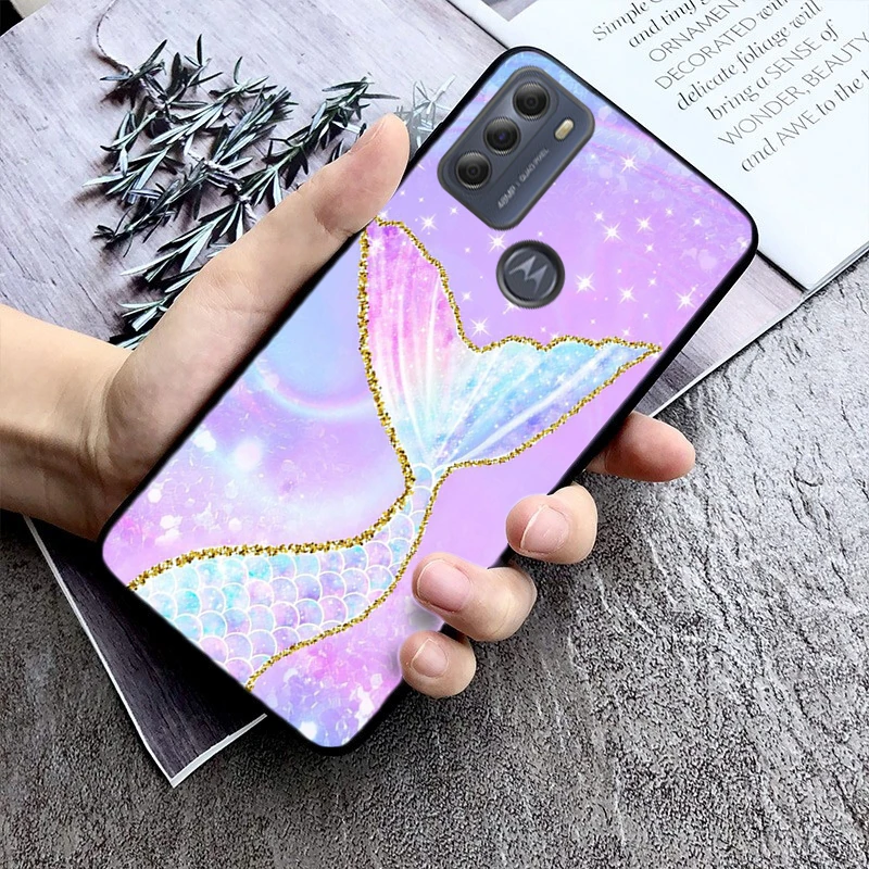 Mermaid scales Fish Scale Phone Case For Moto Edge 50 40 Pro Edge 40 30 Ultra Neo Fusion G Power G Stylus G Play E32 E20 E40 