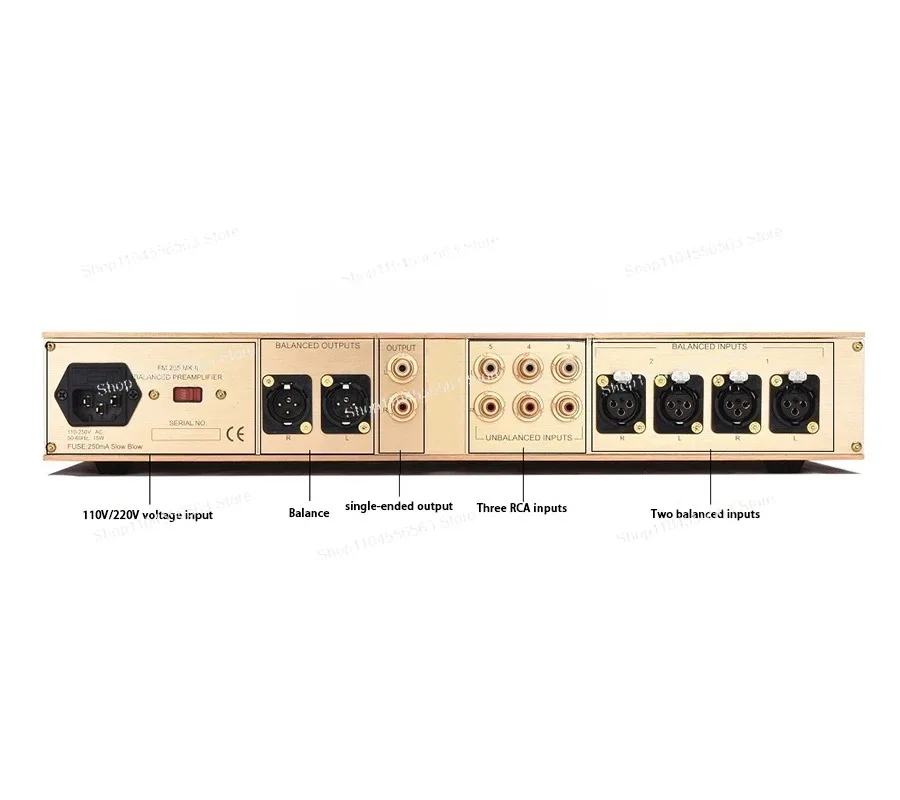 FM255 MK2 Preamplifier 1:1 Replica of The Original Circuit HiFi Home High-end  Preamplifier.With Remote
