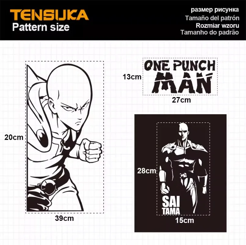 One Punch Man peripheral stickers computer host decorative stickers desktop modification waterproof stickers