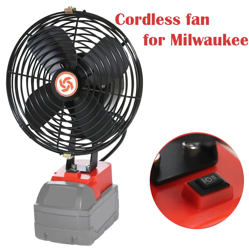 Ventilatore elettrico ventilatore da pavimento ventilatore da tavolo per uso domestico strumento da campeggio all\'aperto per Milwaukee M & 18 18V