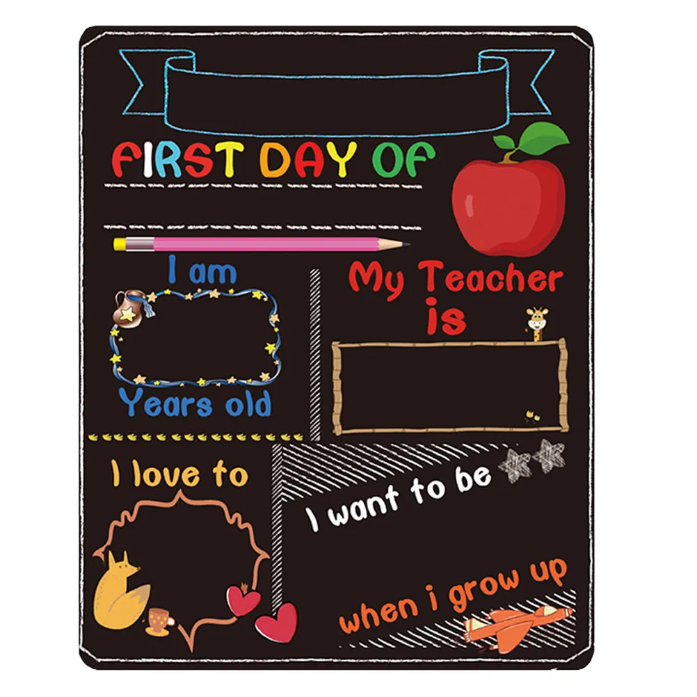 Double Sided Blackboard Easy Storage Small Chalkboard Versatile Message Board Home Decoration Office Education Tool