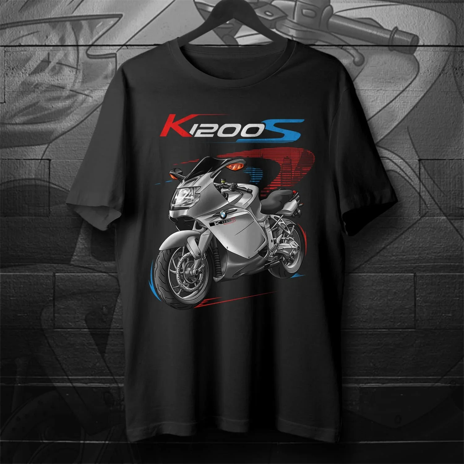 Classic German K1200S Motorcycle T-Shirt 100% Cotton O-Neck Short Sleeve Summer Casual Mens T-shirt Rider Streetwear