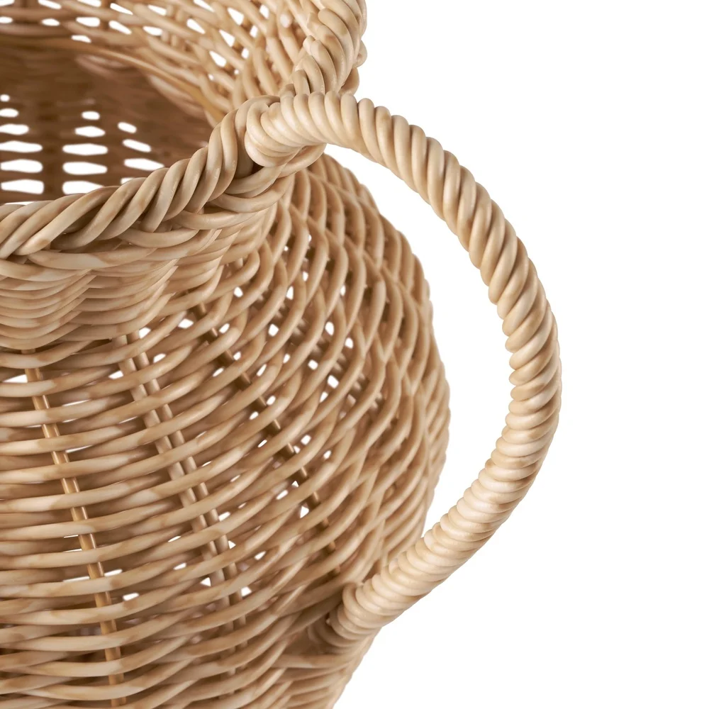 9 inch namaakhout rotan werpervaas decoratief geweven ontwerp woondecoratie gedroogde bloemen plantendisplay entree woonkamer