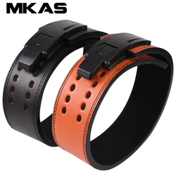 Koeienhuid Fitness Riem Gym Gewichthefriem Bodybuilding Powerlifting Training Taillebeschermer Unisex Voor Rug