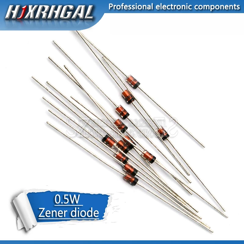 100Pcs 0.5W Zener D…