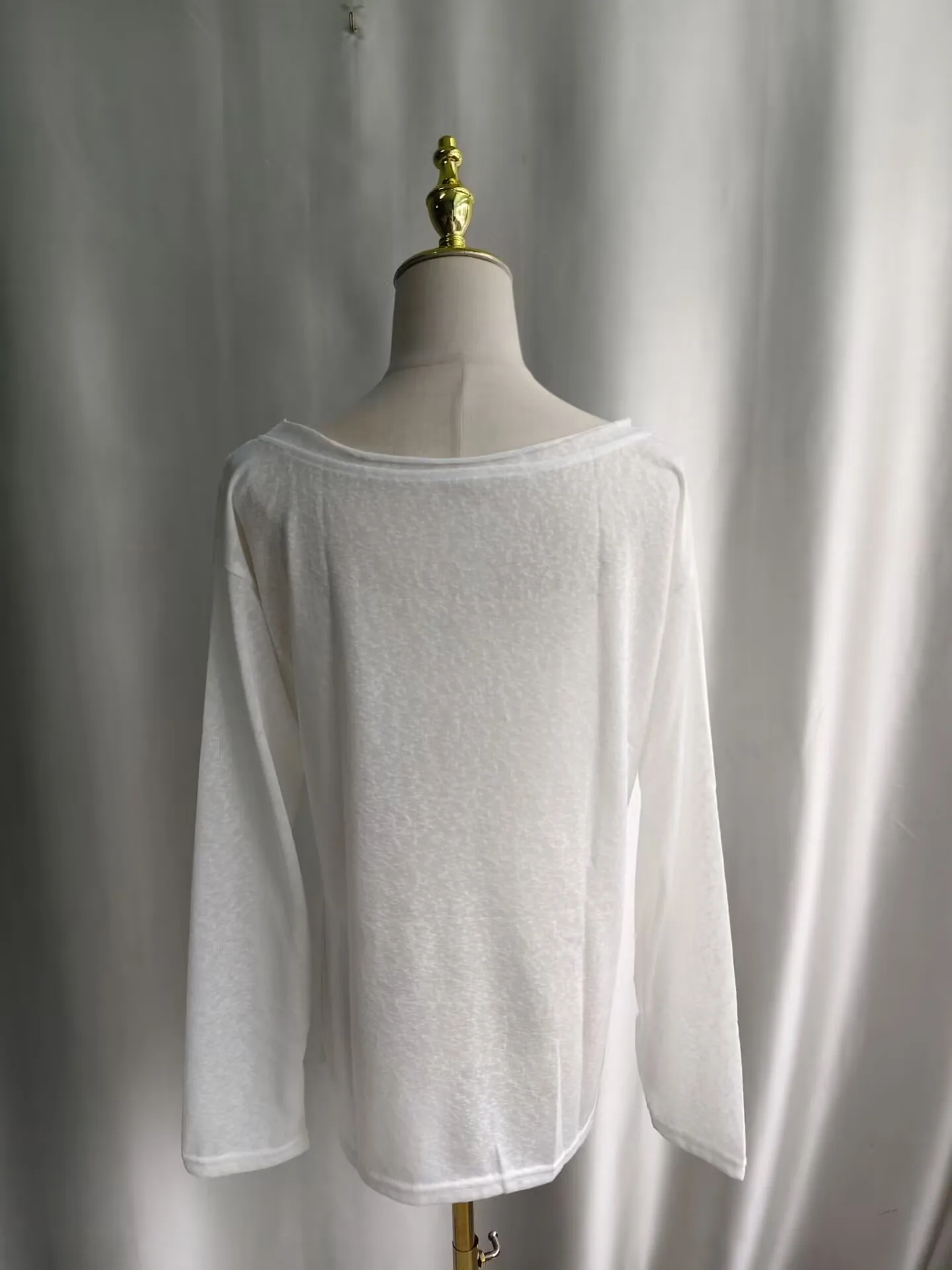 Onalippa Breathable Summer New Thin Sunscreen Cover Slim Long Sleeve T-shirt  Air Conditioning Shirt Casual Loose Lazy Top Women image 6