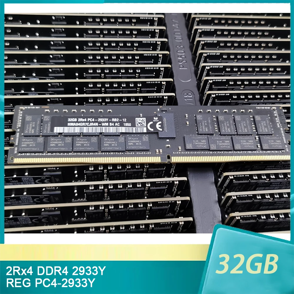 HMA84GR7CJR4N-WM 블랙 바 RAM 맥 프로, SK 하이닉스 32GB 32G 2Rx4 DDR4 2933 REG PC4-2933Y 메모리, 1 개