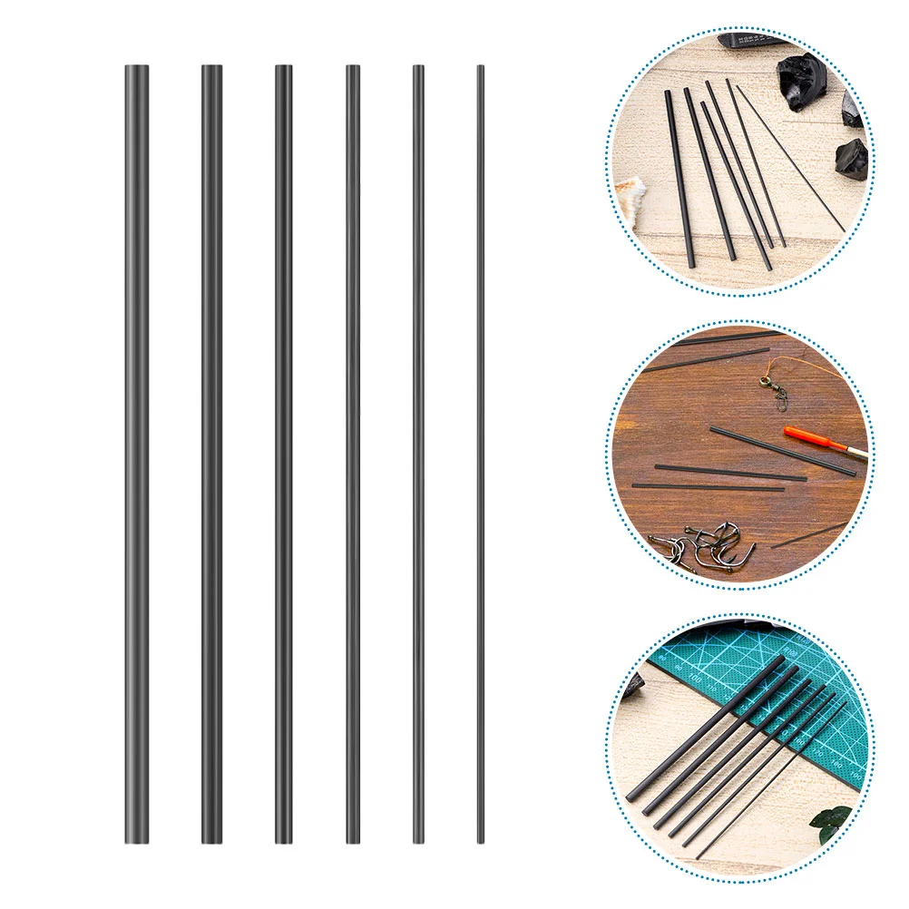 

12pcs Fishing Rod Repair Solid Carbon Rods Fly Fishing Stick Repair Rods For Rod Tip Repair Freshwater Saltwater Fishing Pole Re