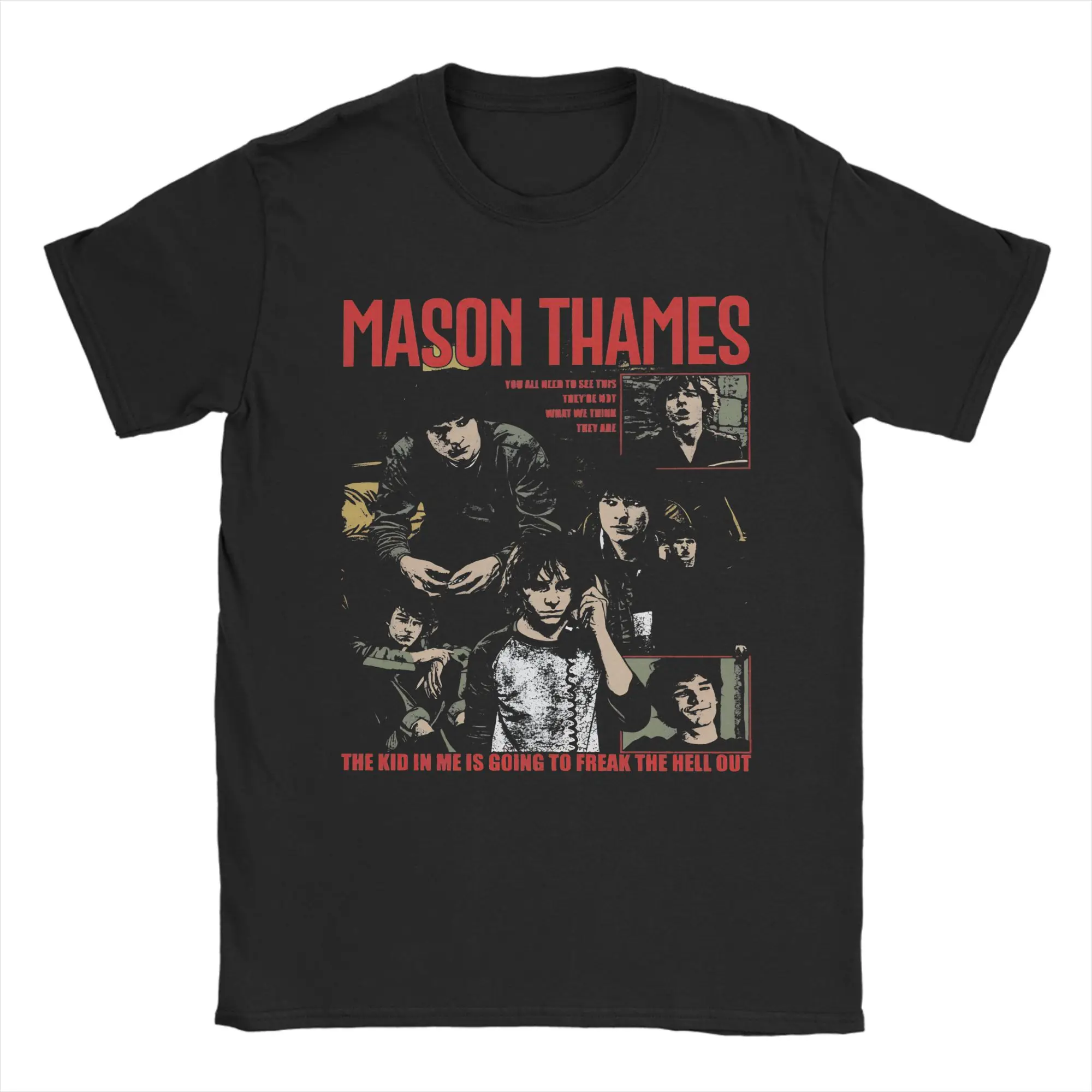 

Mason Thames Black Phone Movie T Shirt Men Women's Cotton Vintage T-Shirt Round Collar Tee Shirt Short Sleeve Clothes Big Size
