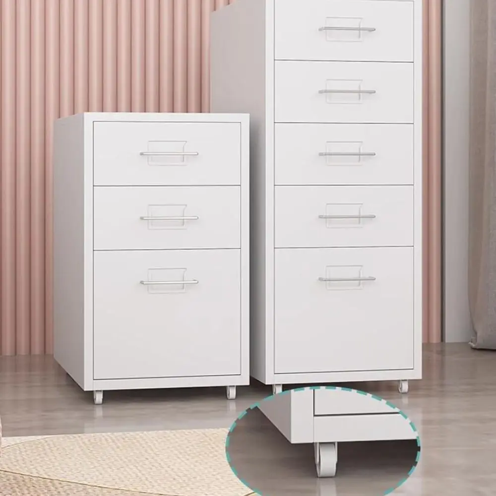 خزانة تخزين آمنة من الفولاذ مع قفل، ثمانية أدراج، اللون: أزرق