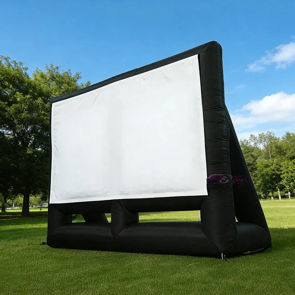 

Inflatable Projection Screen Outdoor Family Movie Theater Open Air Event Party Entertainment 3.4x2.5m Cinema Equipment Kit New