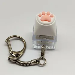 Cute Cat Claw Key Chain Key Ring Fingertip Decompression Pressure Toy Keycap Tester Back Bag Pendant Festival Couples Gift