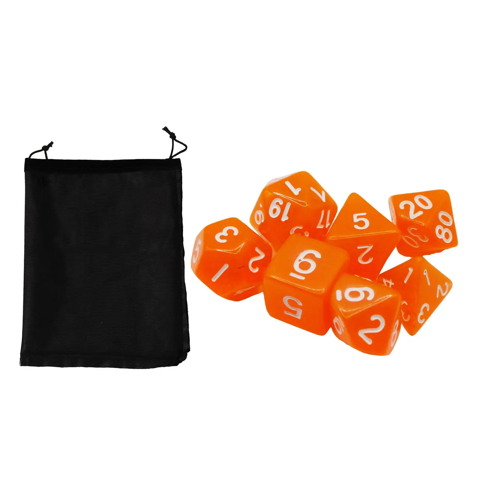 2-6pack 7 Pieces Polyhedral Dices Set Multipurpose for Activities Table Games