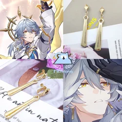 Game Honkai Star Rail Latest Harmony Sunday Cosplay Ear stud Ear clip Robin Cosplay For Hallowmas Carnival Role Play Prop