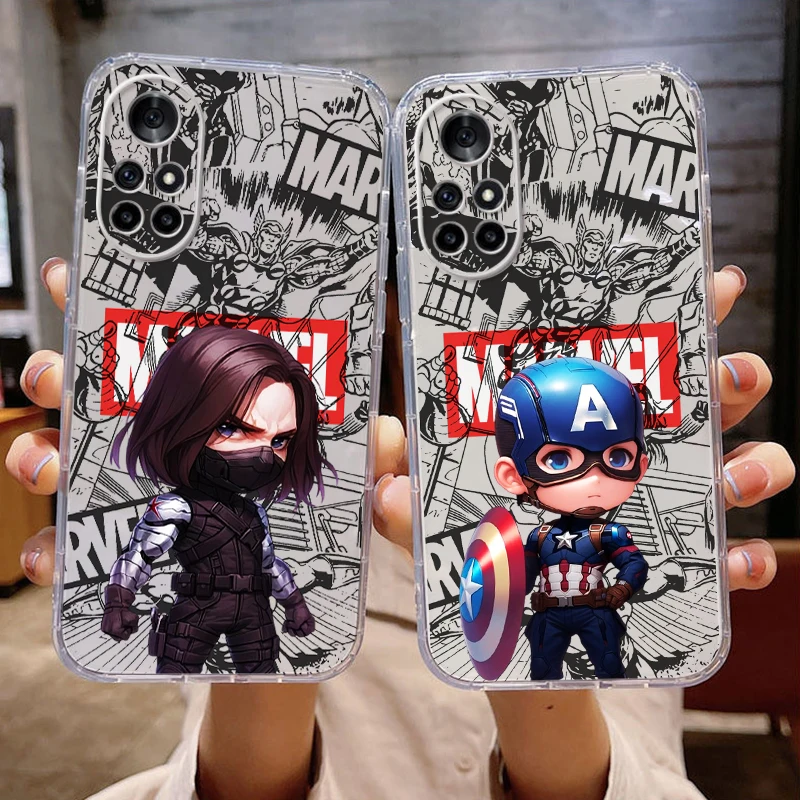 Captain America Bucky Barnes Phone Case For Huawei Honor 50 50se 30 10 Lite 8X 9X Pro Mate 40 30 30E 20 10 Pro Plus Lite