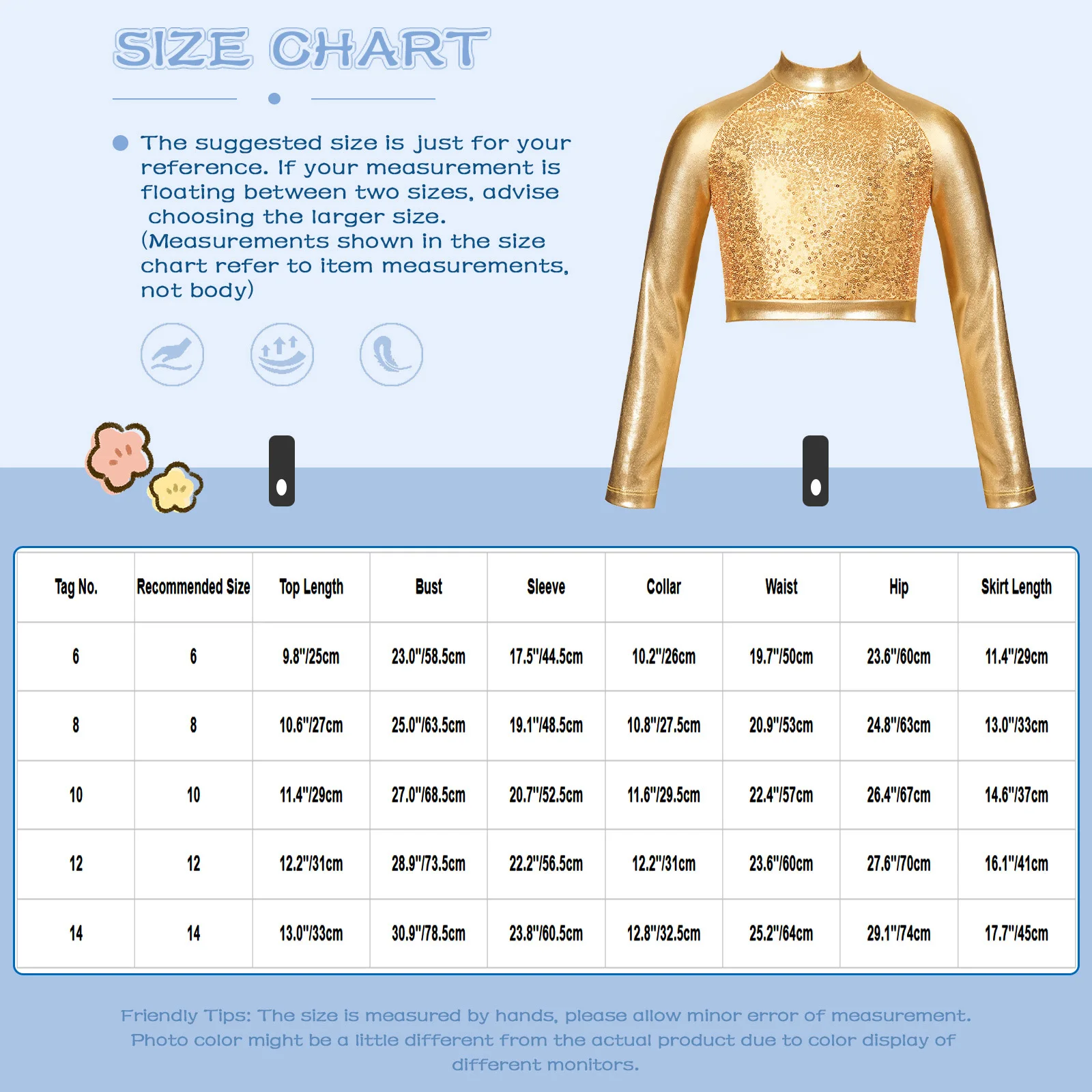 أطفال بنات الجاز ملابس الرقص قطعتين لامعة الترتر Dancewear طويلة الأكمام المحاصيل الأعلى + مجموعة تي شيرتات قصيرة للأطفال أداء ملابس تنكرية للحفلات