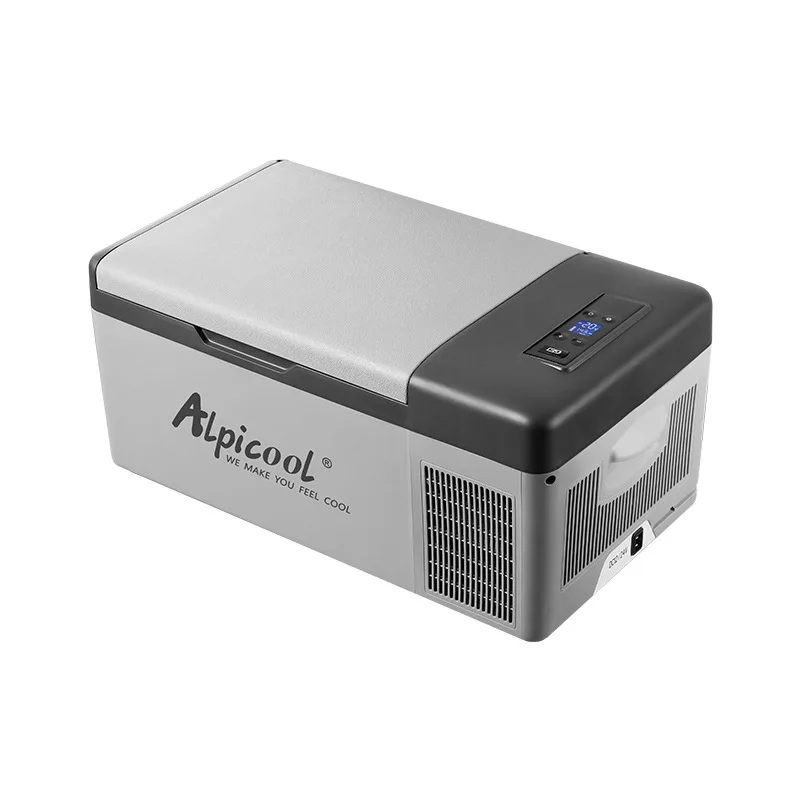 

Portable Car Refrigerator 15-20L, Compressor Cooling, 12V/24V, Battery Included, Compact Fridge for Car and Home Use