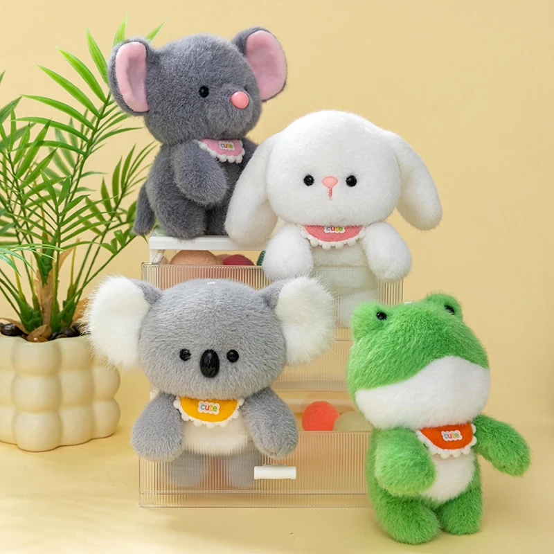 

Hot Wholesale Holiday Cute Animal Plush Toy Computer Decoration 13cm Dressing Doll Office Work Partner Colleagues Giving Gifts