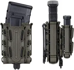 Tactical 9MM 5.56mm 7.62mm Fast Mag Pouch Airsoft Magazine Pouch Holster Molle Belt Fast attack Carrier Holster custodia da 9mm