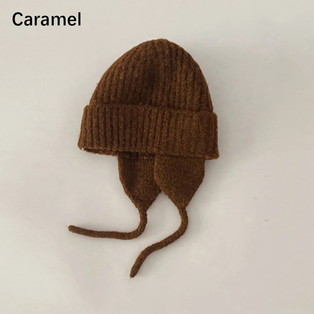 

Stylish Stretchable Kids Beanie Cap Breathable Cozy Ear Protection Hat Soft Girls' Warm Cap Autumn Winter