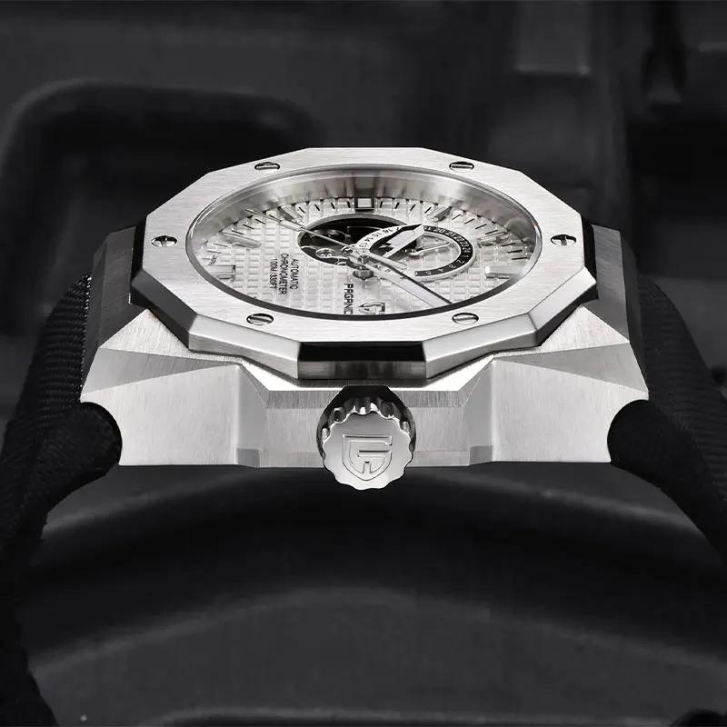 PAGANI DESIGN ساعة توربيون جديدة للرجال 42 مللي متر ساعة يد أوتوماتيكية NH39 ساعة ميكانيكية للرجال من الفولاذ المقاوم للصدأ مقاومة للماء