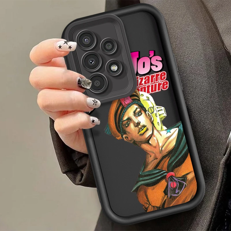 Anime J-JoJo Bizarre Adventure For Samsung A73 A71 A54 A53 A52 A51 A33 A32 A21S A14 A13 A12 A25 A04 A05 5G Eye Ladder Funda