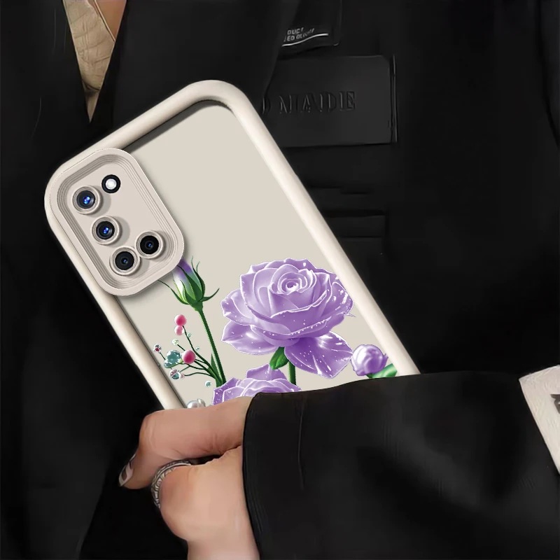 구글 픽셀 9 프로 XL 핑크 로즈 플라워 패턴 커버 픽셀 9 8A 7A 7 8 프로용 충격 방지 무광 실리콘 케이스