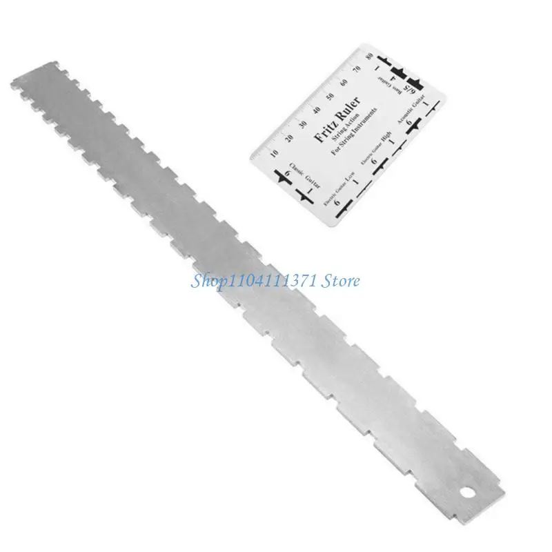 P9FC Guitar and Bass String Gauge Electric Guitar Ruler Suitable for Fine Tuning and Professional Repairs in Music Shops