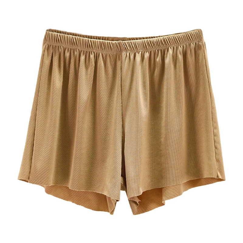 Casual High Waist Thin Ice Silk orts Women's Loose plus Size Home Spwear Wide Leg Pants Summer Heat orts