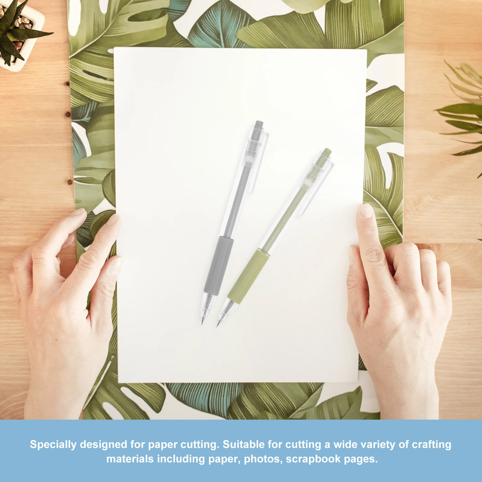 5pcs Pen Shape Cutter Portable Box Opener Envelope Openers Art Paper Cutting Tools Office Supply Multifunctional Utility Cutter