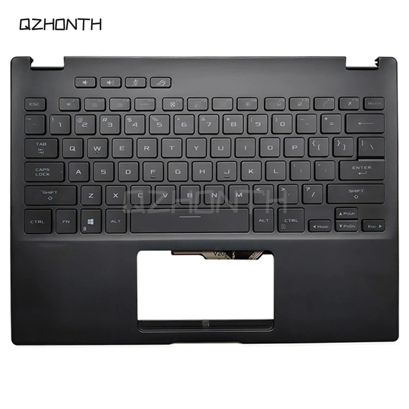 Used For ASUS ROG 13 GV301 GV301Q  Palmrest Upper Case with US Backlit Keyboard (Black) 13.4