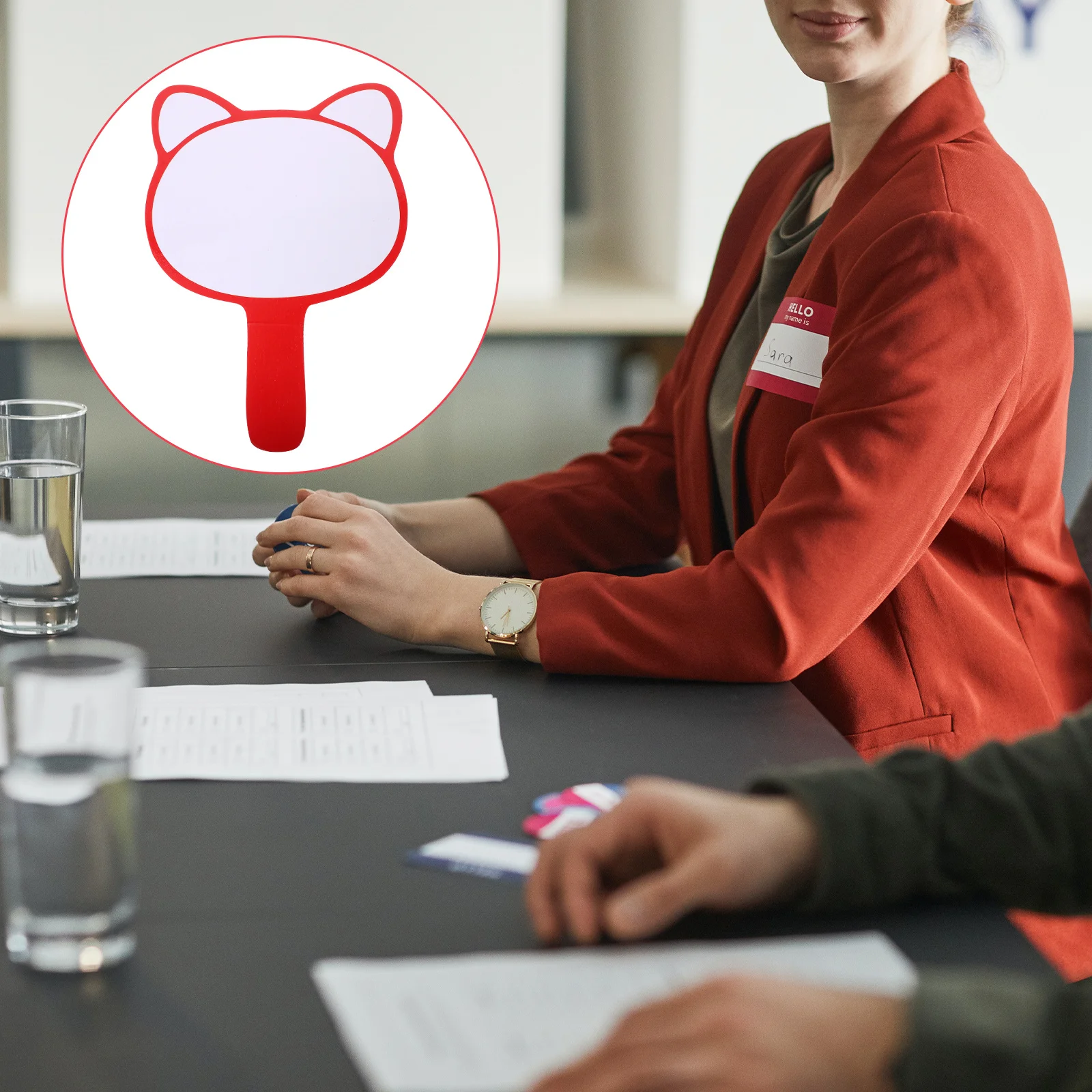 

Foam Whiteboard Blank Scoreboard For Auctions Voting Handheld Dry Erase Paddle Reusable Mini Writing Board For Students Teachers