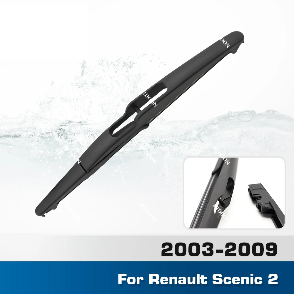 Wiper 10-Zoll-Heckwischerblätter-Set für Renault Scenic 2 II Grand Scenic 2 2003–2009, Windschutzscheiben-Fensterbürsten
