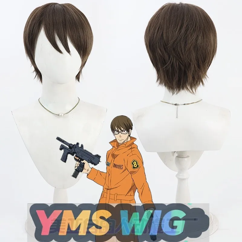 

[YMS WIG]Fire Force Takehisa Hinawa Cosplay Wig Brown