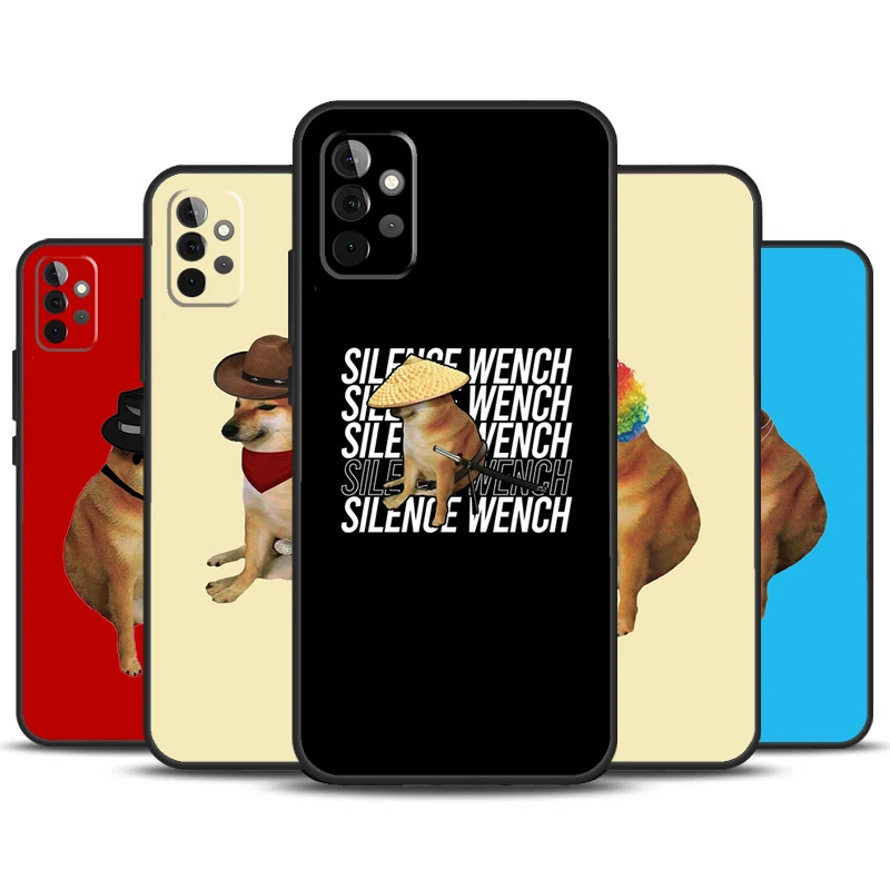 Cheems Shiba Inu Doge Meme Cover For Samsung Galaxy A53 A33 A52 A32 A22 A12 A13 A23 A51 A71 A14 A34 A54 A15 A25 Case