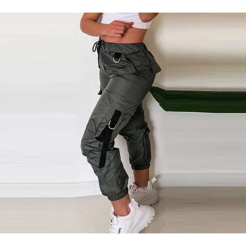 

Women's Casual Cargo Trousers, Street Trendsetters, Pocket Design, Sports Pants, New Fashion