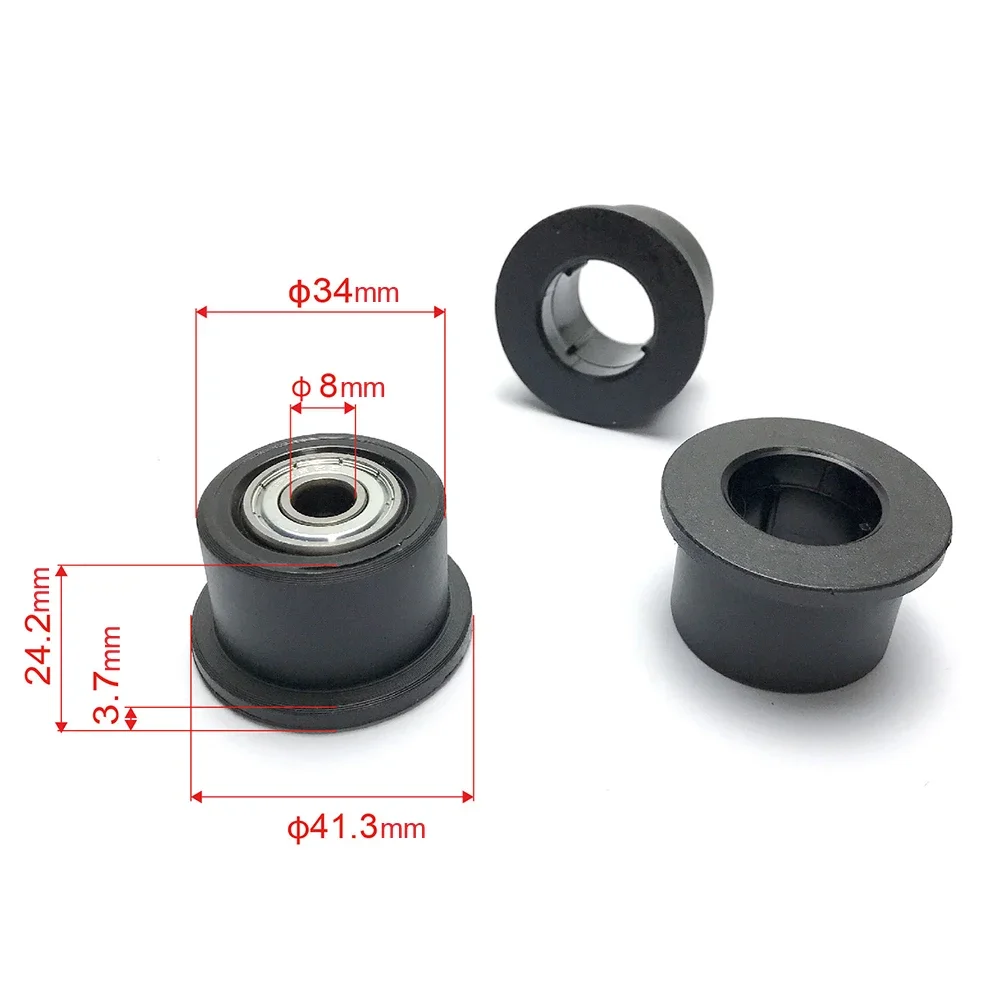 Fitness Rowing Machine Parts Fitness Abdominal Machine Accessory Total Height 24.2mm Outer Diameter 34mm Outer Diameter 41.3mm