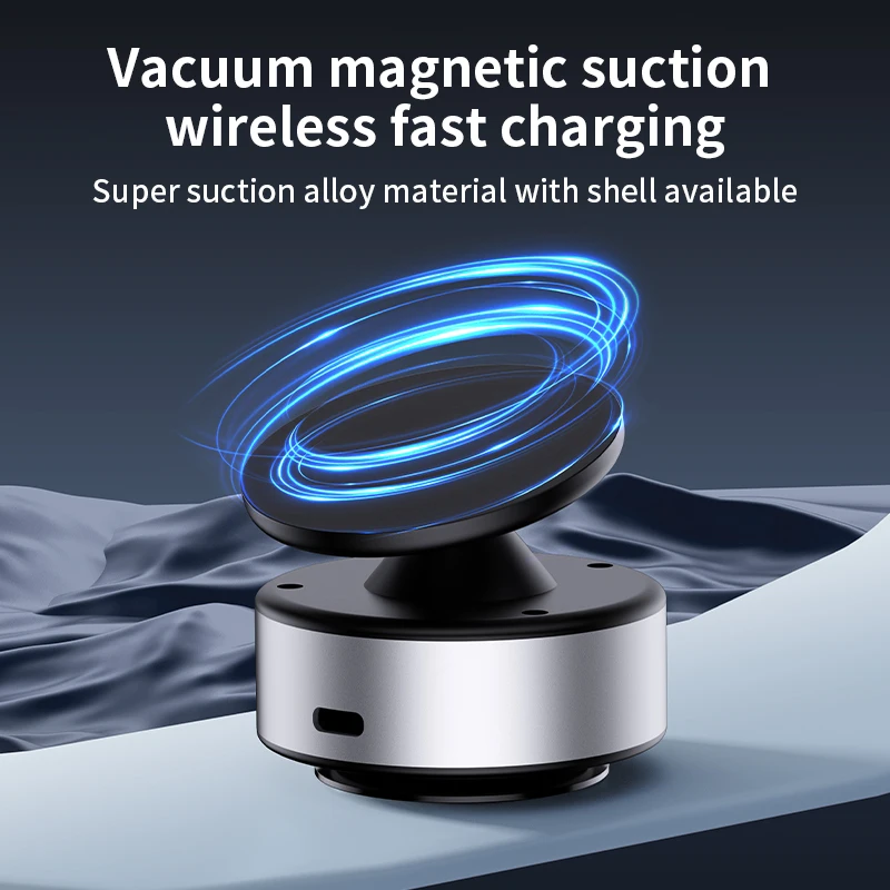 Image of Klappbarer Drehständer mit magnetischem Saugnapf, 360° ° Rotation für Magsafe Electric Vacuum Swivel Stand Electric Phone Holder