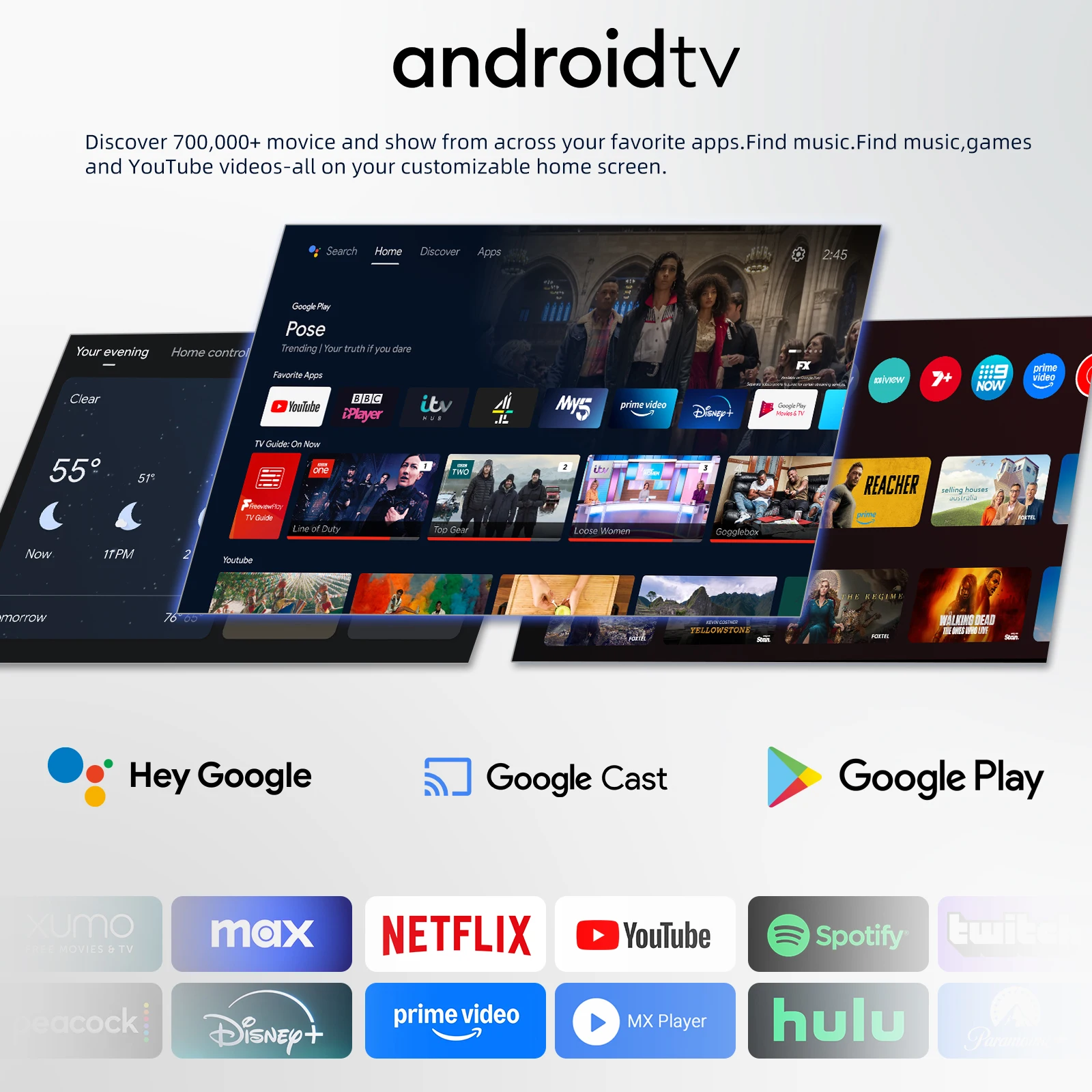 MECOOL DVB Android TV Box KT2 مع Google Netflix 4K معتمد 2GB 32GB DVB T2/T HDR10+ BT 5.0 WIFI2.4G/5G 100M IPTV Streaming