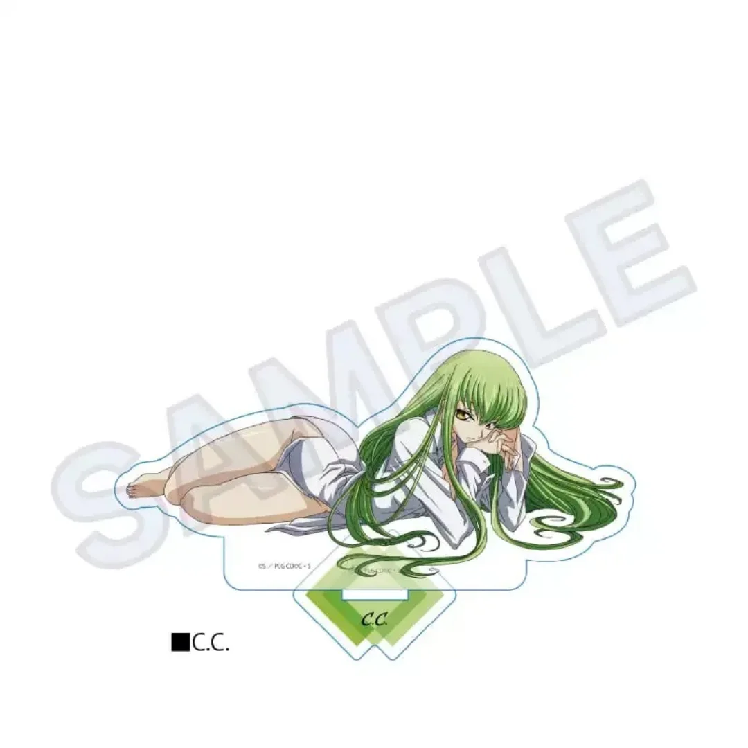 15cm CC Acrylic Stand Lelouch Code Geass Keychain CG Suzaku Figure Display Charm Desk Hot Decoration Pendant Model Clear Gift