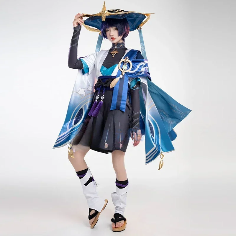 Juego Genshin Impact Cosplay Wanderer disfraz Cosplay Scaramouche trajes de Halloween ropa de juego hombres ropa de Anime