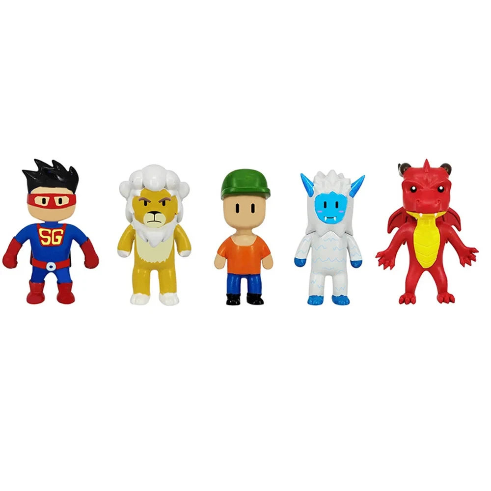 Random PVC Juguetes Stumble Guys Card Game Model Stumble Guys Characters Anime Action & Toy Figures Set