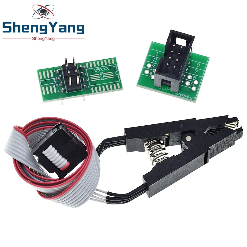 High quality SOIC8 SOP8 Test Clip For EEPROM 93CXX/25CXX/24CXX in-circuit programming on USB Programmer TL866CS TL866A EZP2010