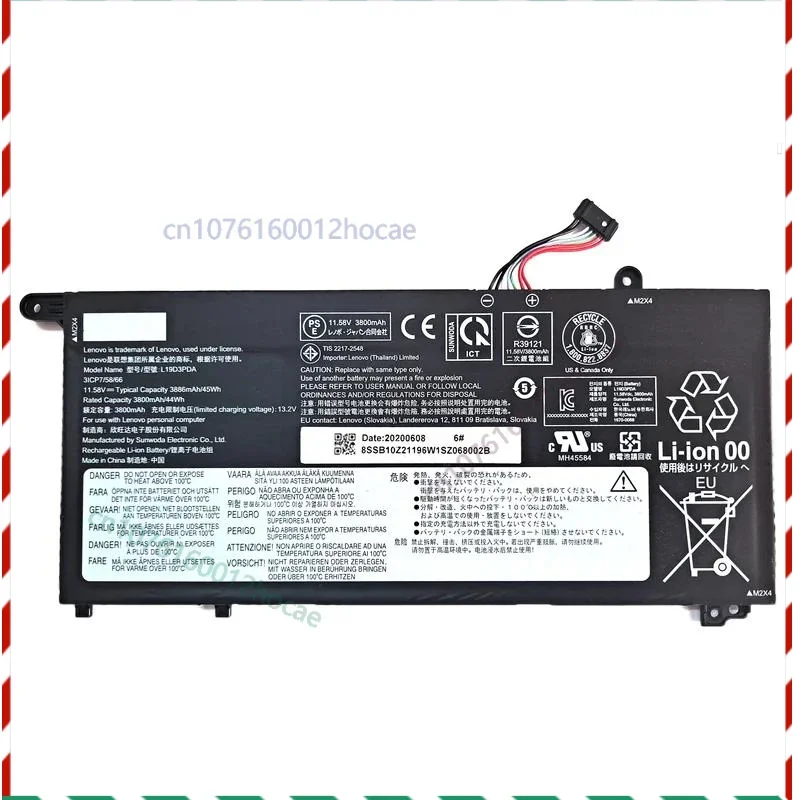 

Genuine Original L19C3PDA L19M3PDA L19D3PDA L19L3PDA Battery For Thinkbook 14 15 G2 Itl Are Thinkbook 14 15 G3 Acl Itl